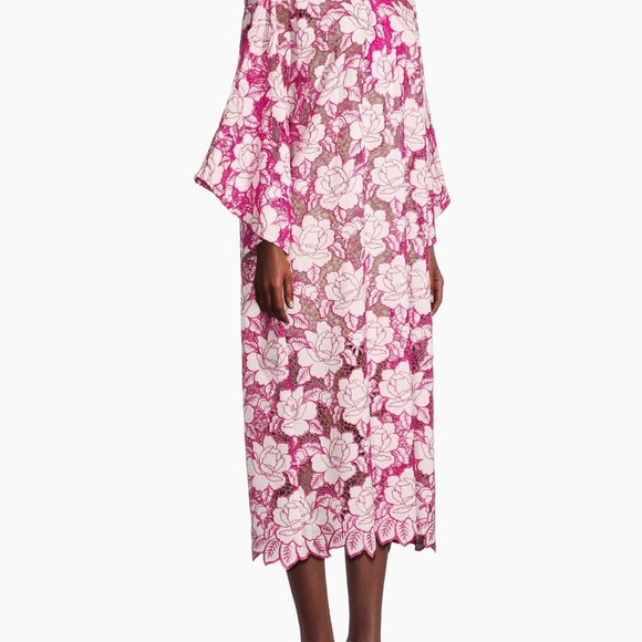 La Vie Style house floral lace caftan dress - Picture 3 of 6